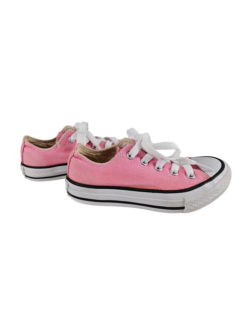 CONVERSE ALL STAR YOUTH PINK LOW TOP CHUCK TAYLOR SNEAKERS SIZE 11